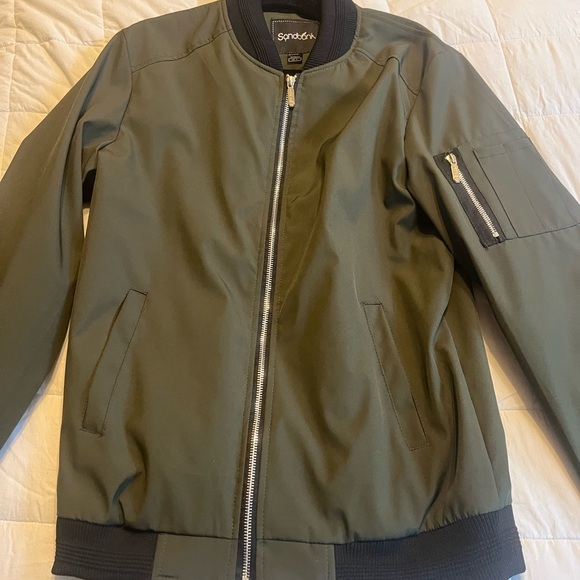Olive Bomber Jacket - Picture 1 of 2